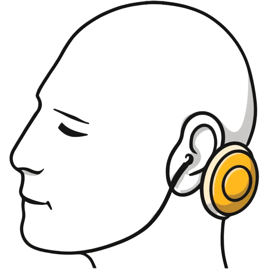 man with a hearing aid emoji