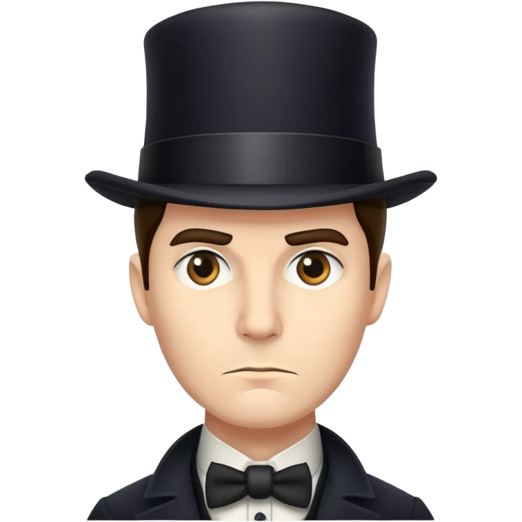 Detective with a tophat emoji