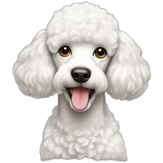 white poodle emoji