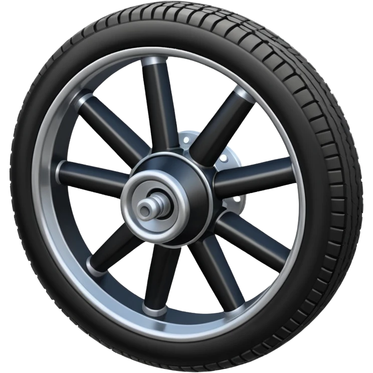 pneumatic wheel with landing gear emoji