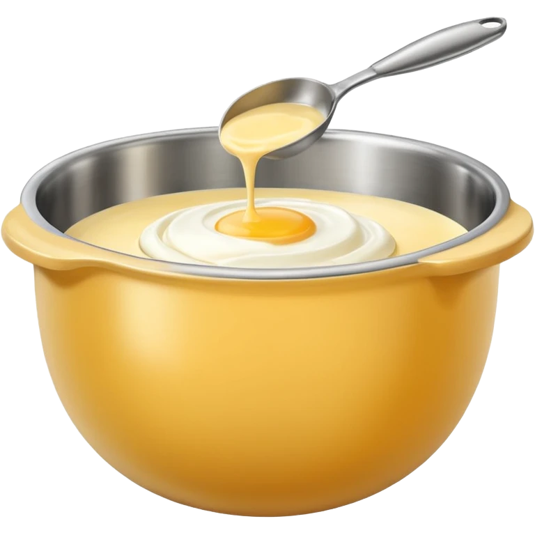 mixing bowl and baking preparation emoji