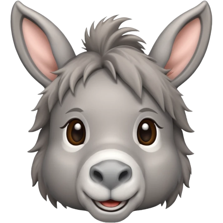 Cute donkey emoji