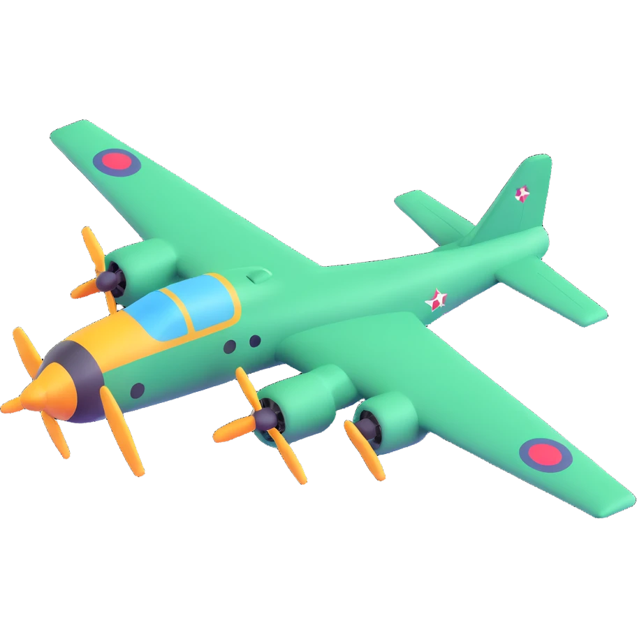 bomber airplane flying emoji