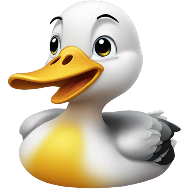 Crying duck emoji