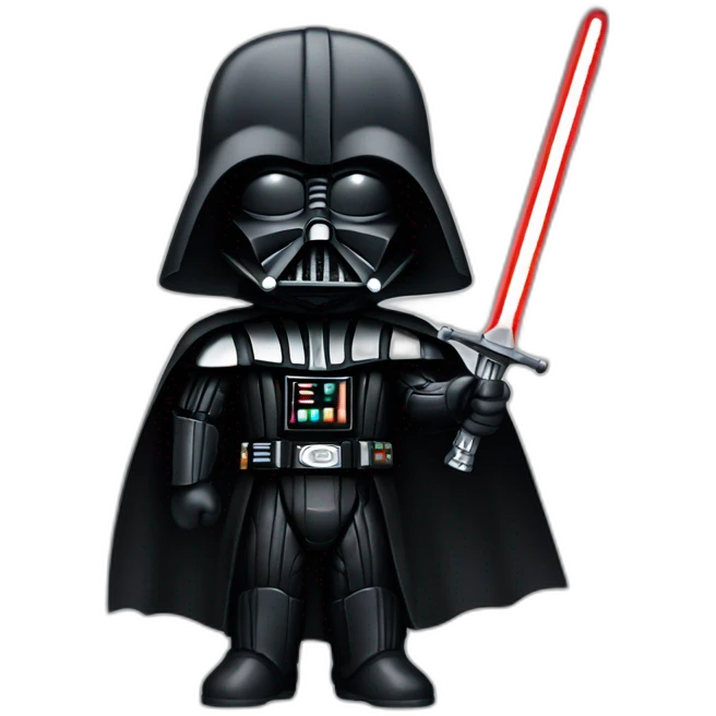 Darth Vader holding a sword emoji