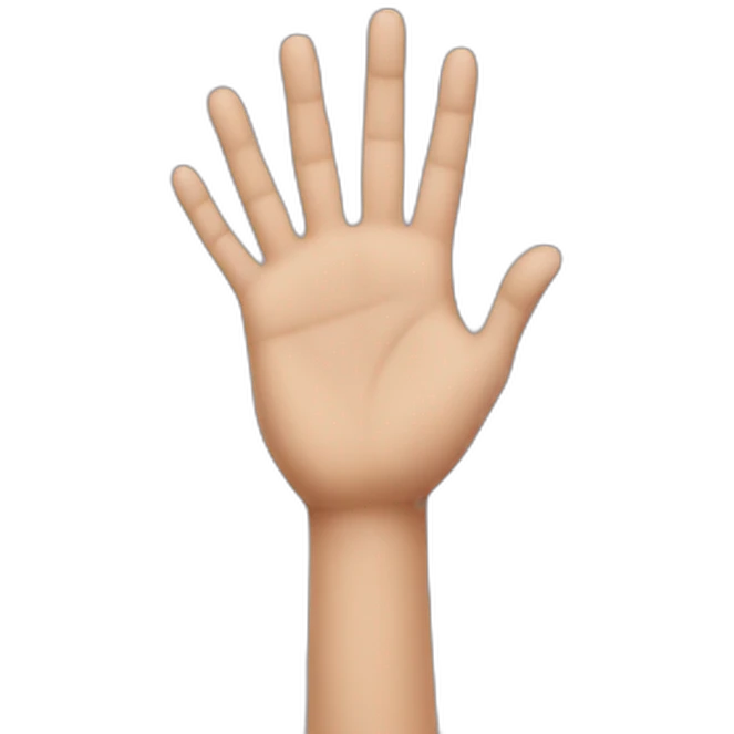 Love and hand emoji