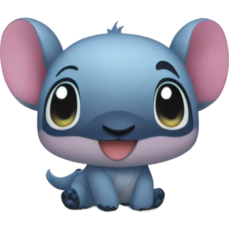 Un stitch tierno kawaii  emoji