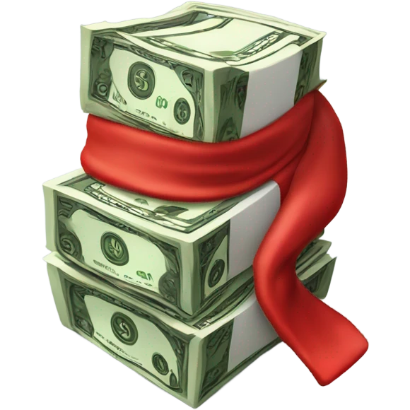 Money with Santa hat emoji