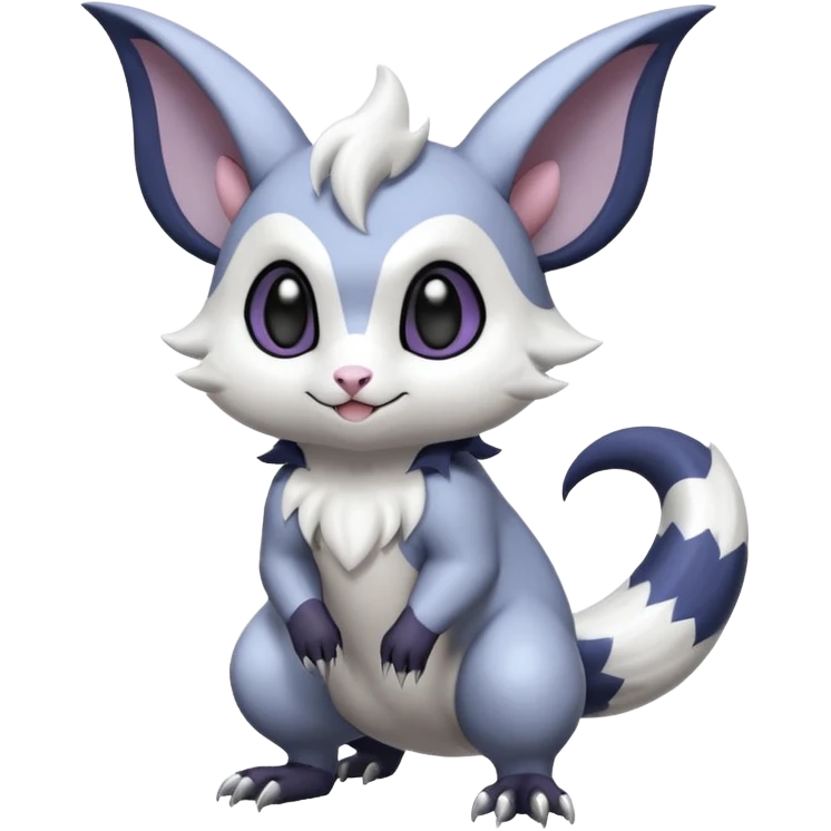 Shiny Furret-Absol-Noibat-Hybrid (Full body) emoji