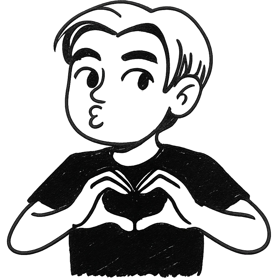 Keep the t-shirt black and the background fully transparent, everything else unchanged. emoji
