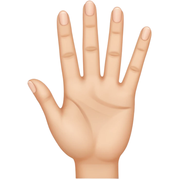 No not like this just one hand and just three fingers up emoji