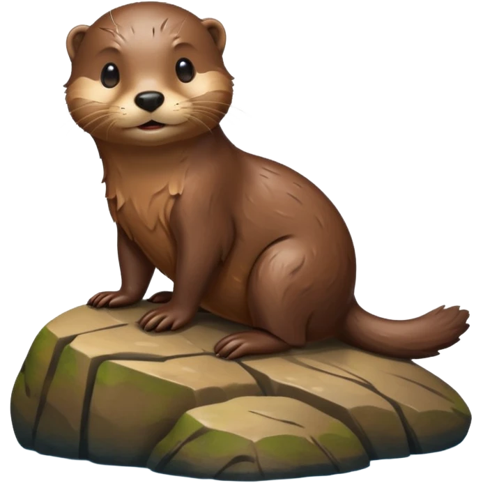 otter on rock emoji