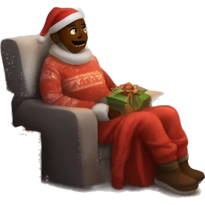 Cozy mountain Christmas emoji