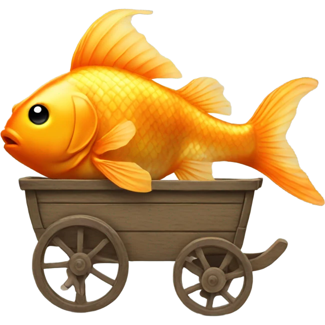 goldfish in a wagon emoji