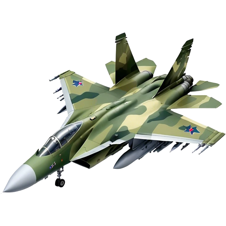 SU-35 Jet - Sukhoi (Model Year: 2020) (Iconic colour: Camouflage green) emoji