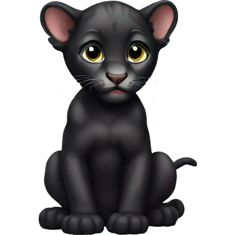 Baby panther emoji