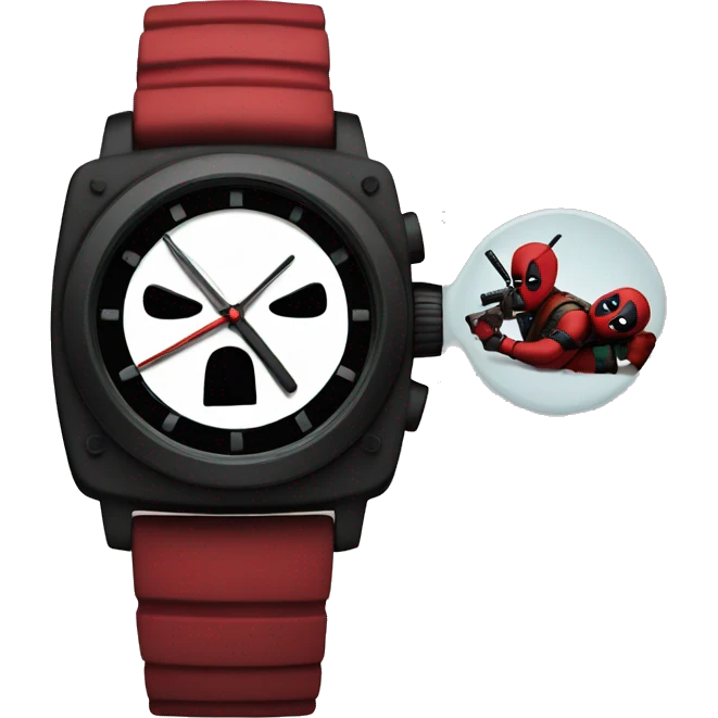 a deadpool watch a film emoji