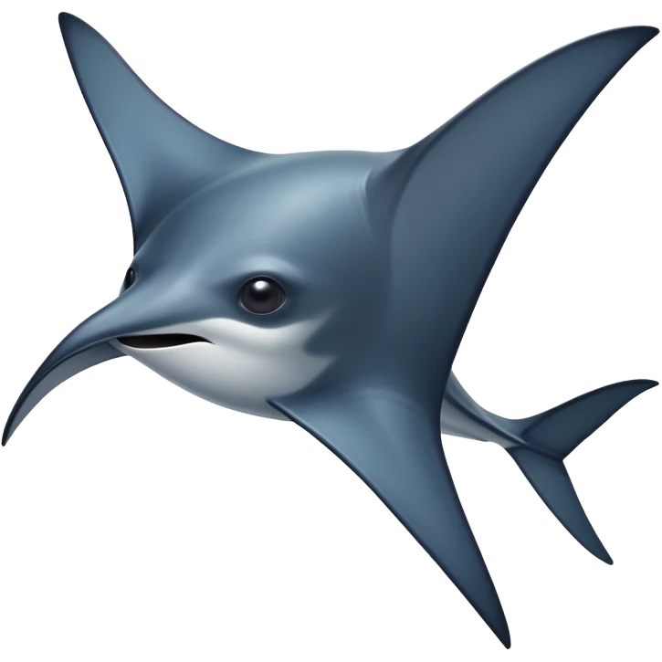 Mobula ray emoji