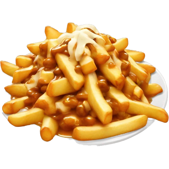 Poutine qui mange de la poutine emoji