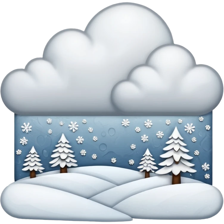 snow skies emoji