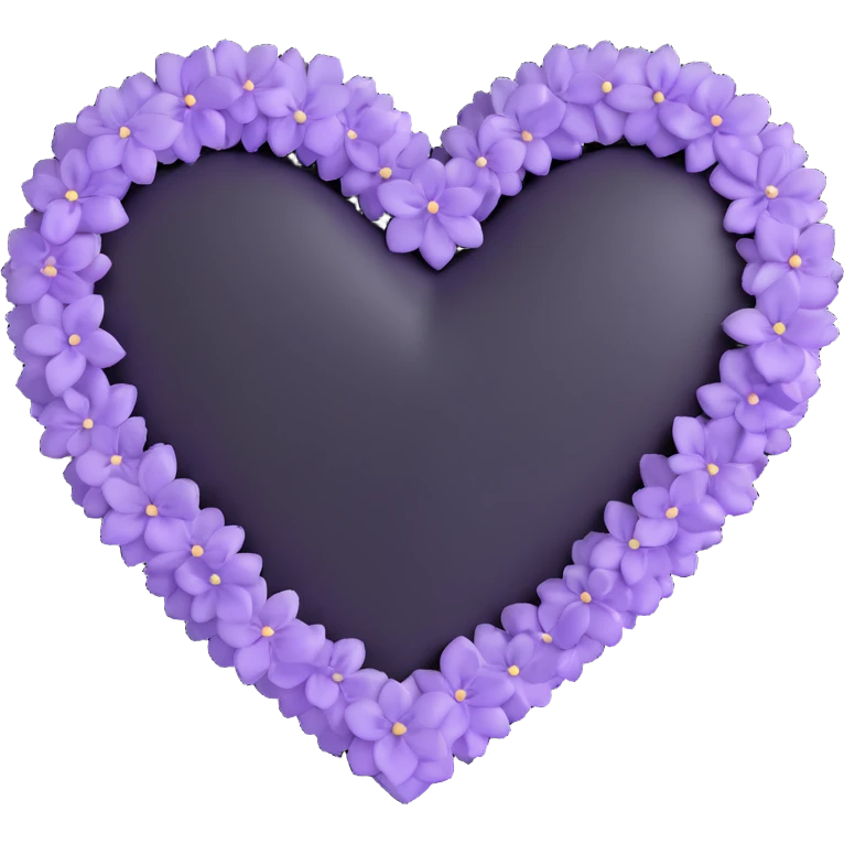lilac heart emoji