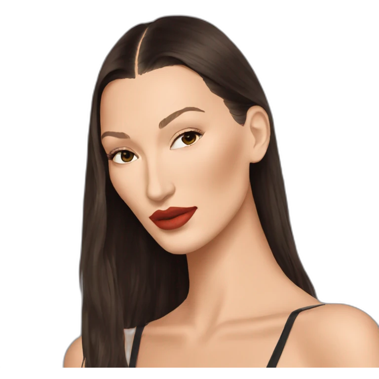 bella hadid emoji