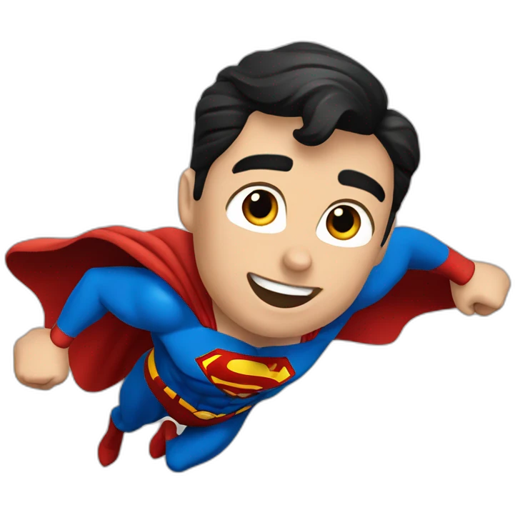 Superman volando emoji