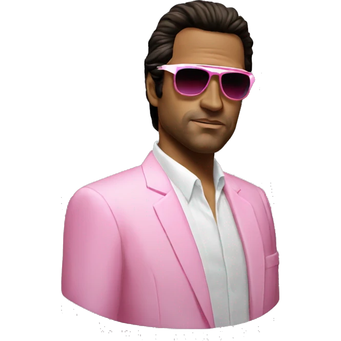Retro Miami Vice Scarface emoji
