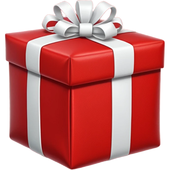 red Santa's bag with red gift boxes with white bows emoji