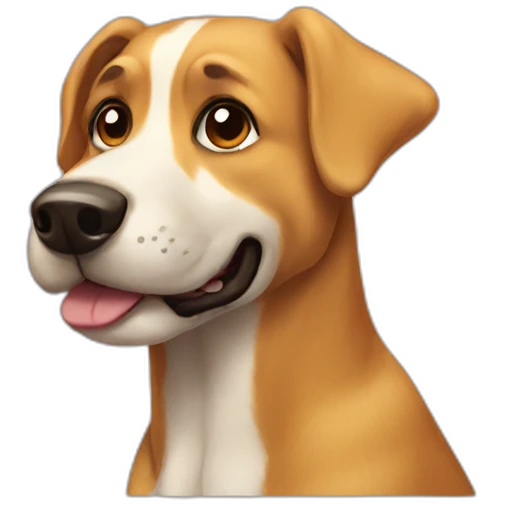 Super dog emoji