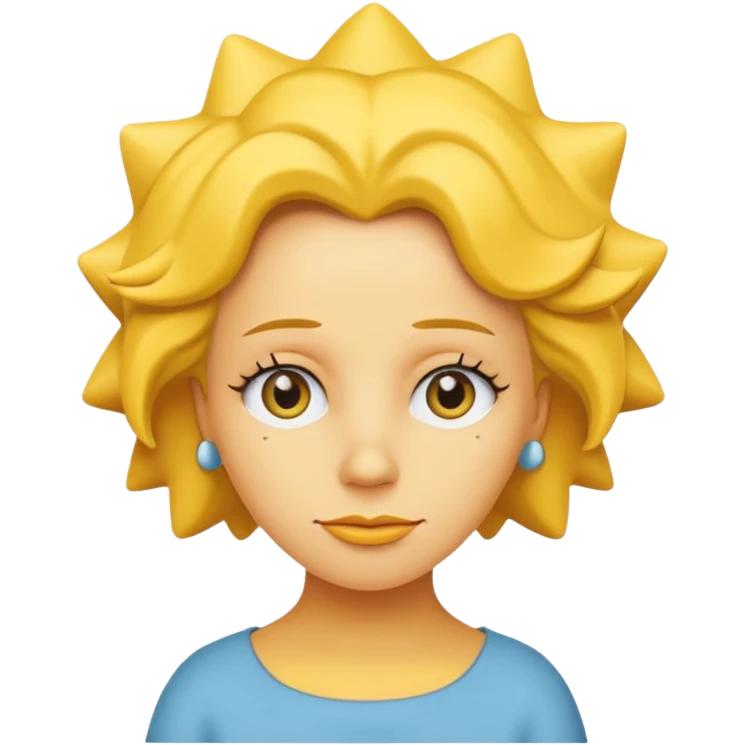 maggie simpson, yellow skin emoji
