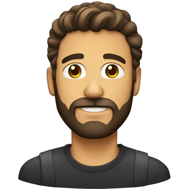Emoji hombre con barba  emoji