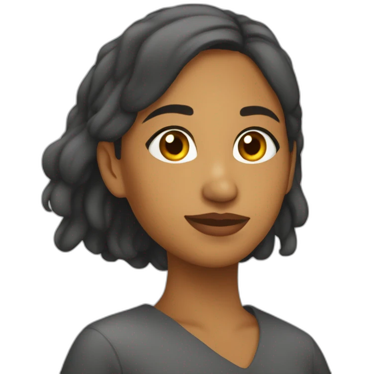 Une fille mauritanienne emoji