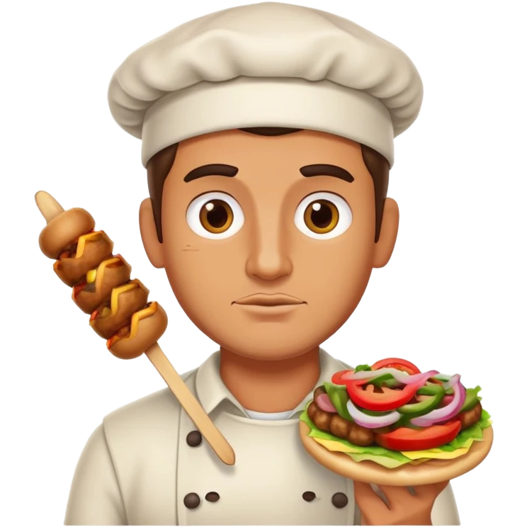 Man with kebab emoji