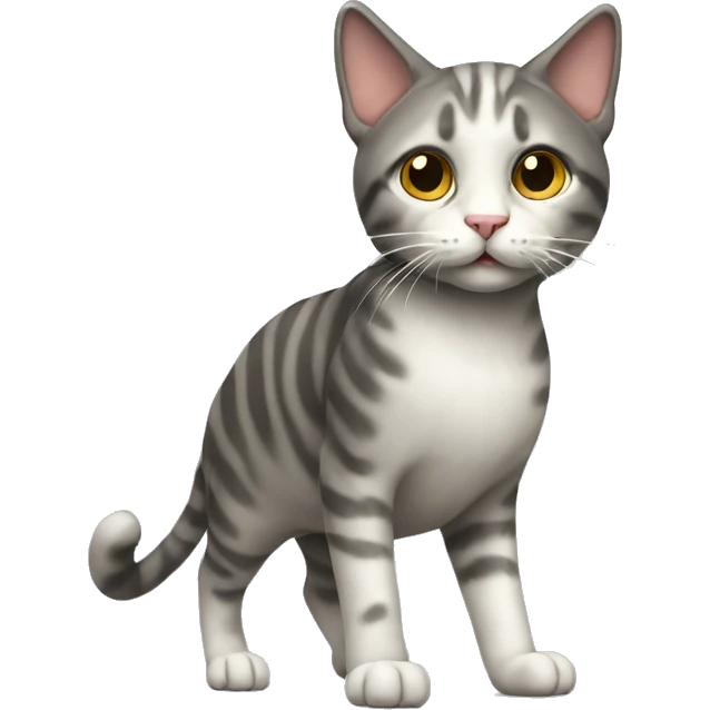 walking cat, full body emoji