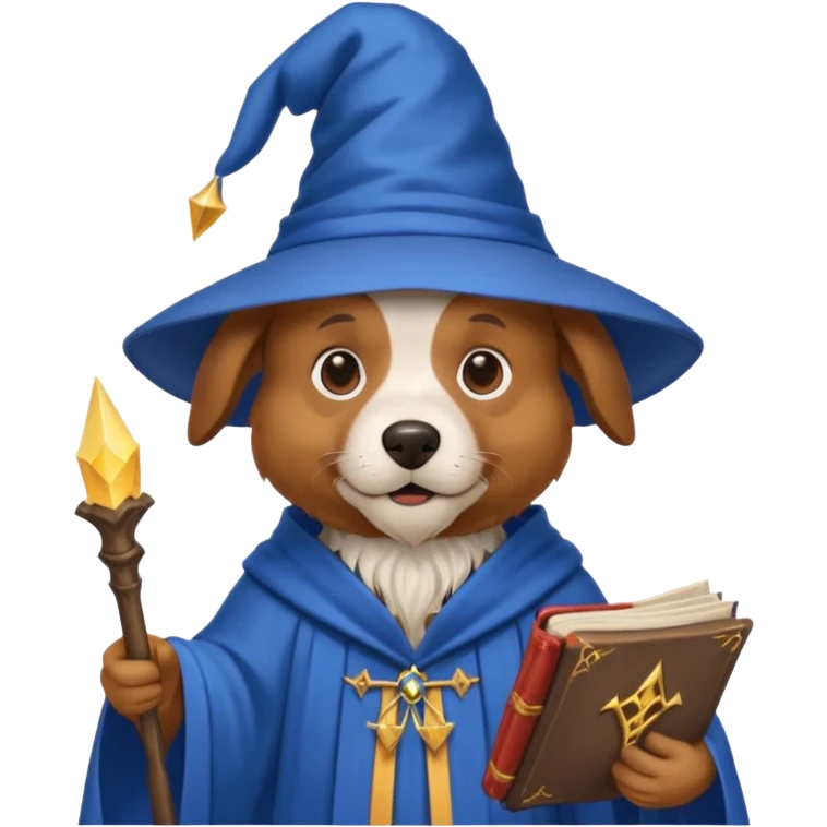 Dog wizard emoji