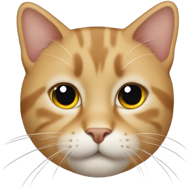 un emoji de un gato con boca recta emoji