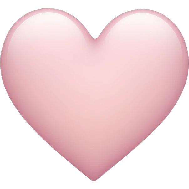 light pink heart  emoji