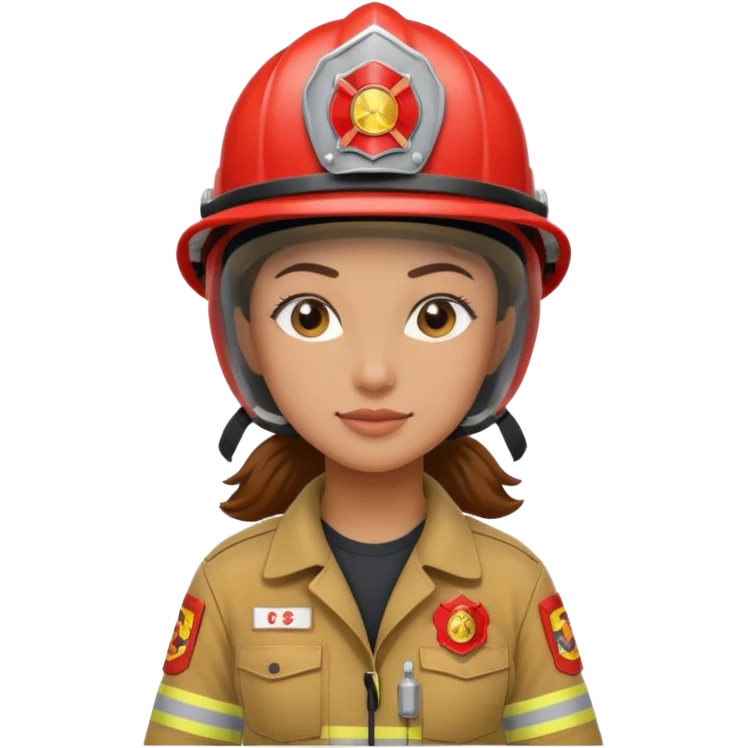 women Firefighter wearing helmets emoji