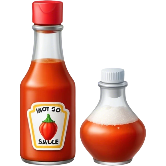 hot sauce and salt emoji