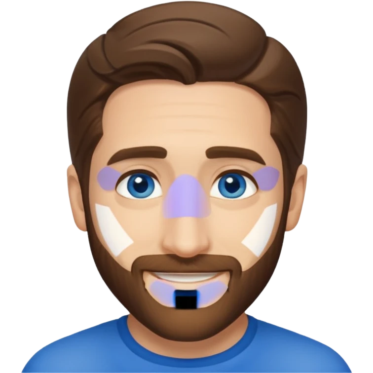 Jake Gyllenhaal with blue eyes emoji