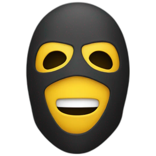 man in skimask excited emoji