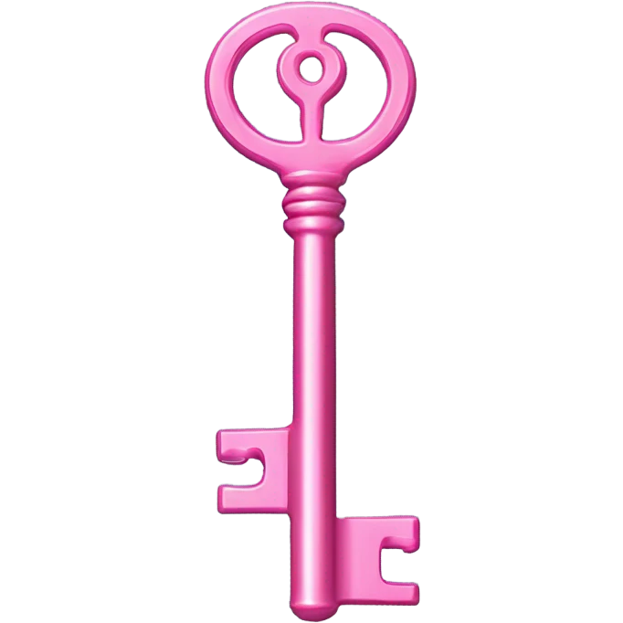 Pink key emoji