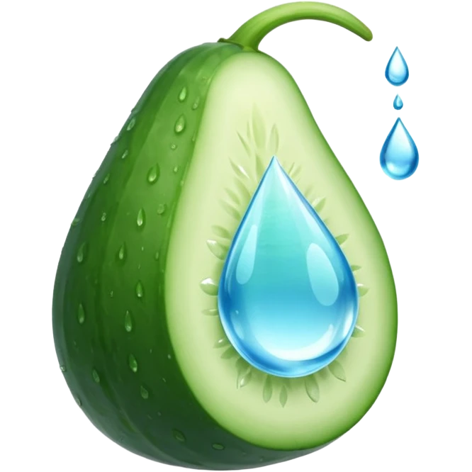 💦💦💧🥒 emoji