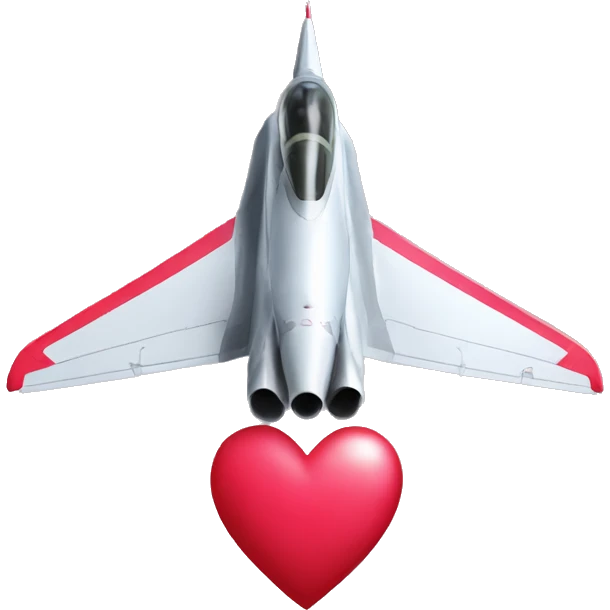  Valentine’s Day fighter jet emoji