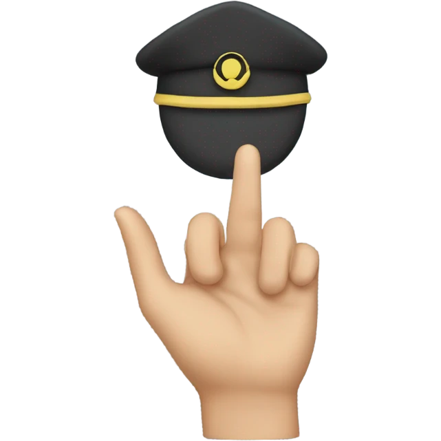 salute heart emoji