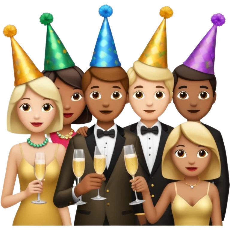 Beige Cheers with  Champagne emoji