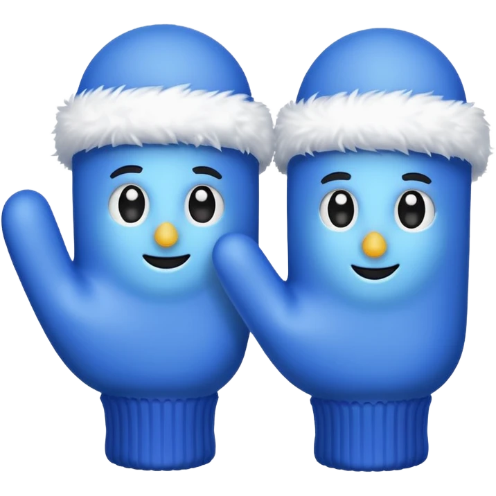 snow gloves emoji