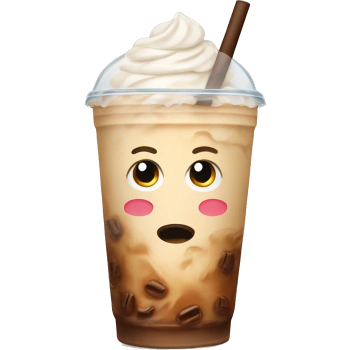 Iced latte emoji