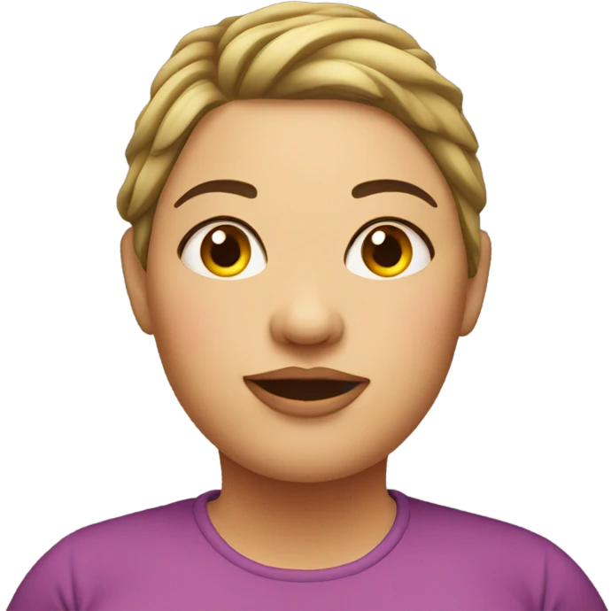 fat woman  emoji